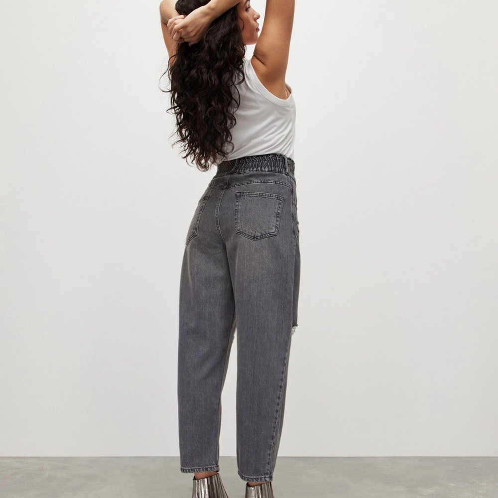 All Saints Black Cropped Jeans